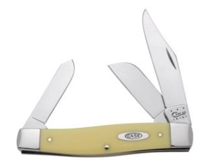 CASE CUTLERY Large Stockman 4.25 In 3-Blade Yellow CV 00203