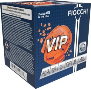 Fiocchi 410VIP8 VIP Load 410ga 2.5" 1/2oz #8 Target 1250FPS